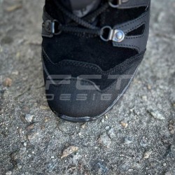 Кросівки жіночі тактичні зимові Вікінг шкіра Crazy Horse чорне хутро