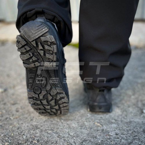 Кросівки жіночі тактичні зимові Вікінг шкіра Crazy Horse чорне хутро 36 36