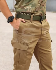 Штани літні Мілітарі карго ріп-стоп олива