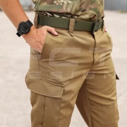 Штани літні Мілітарі карго ріп-стоп олива