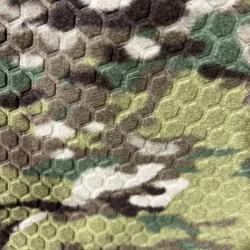 Тканина фліс Гексагон соти мультикам