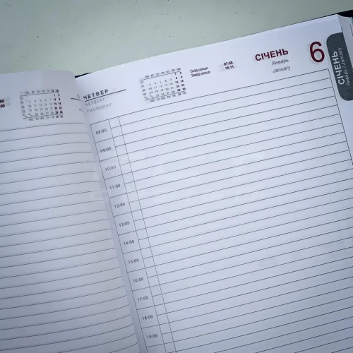 Блокнот ежедневник Адвокат синий А5 14,8х21 см