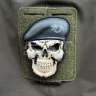 Шеврон/патч гумовий ПВХ Череп в береті ССО