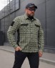 Тактическая милитари Рубашка FCT Blackbeard летняя в клетку Зелено-бежевая мелкая (21 номер) 40-42/3
