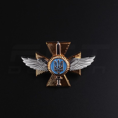 Беретний знак кокарда ВПС військово-повітряних сил України пластик  