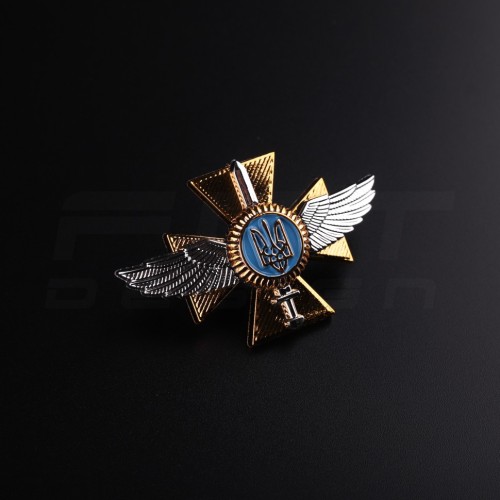 Беретний знак кокарда ВПС військово-повітряних сил України пластик  