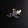 Беретний знак кокарда ВПС військово-повітряних сил України пластик  