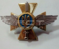 Беретний знак кокарда ВПС військово-повітряних сил України пластик