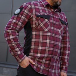 Тактична мілітарі Сорочка FCT Blackbeard літня в клітинку Червона (6 номер)