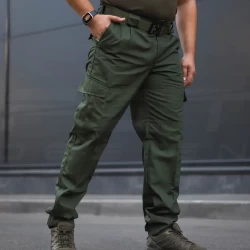 Брюки летние Милитари карго рип-стоп хаки