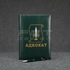 Блокнот щоденник Адвокат хакі з нанесенням А5