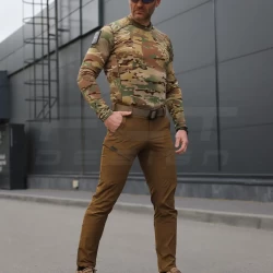 Лонгслів футболка довгий рукав тактична Джерсі стрейч мультикам