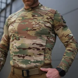 Лонгслів футболка довгий рукав тактична Джерсі стрейч мультикам