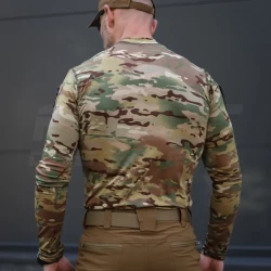 Лонгслів футболка довгий рукав тактична Джерсі стрейч мультикам