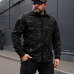 Тактическая милитари Рубашка FCT Blackbeard летняя твил черный мультикам