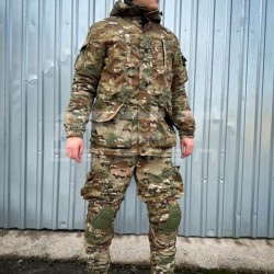 Костюм Горка 5 тактический полудемисезон Мультикам с налокотниками и наколенниками