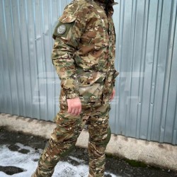 Костюм Горка 5 тактический полудемисезон Мультикам с налокотниками и наколенниками