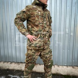 Костюм Горка 5 тактический полудемисезон Мультикам с налокотниками и наколенниками