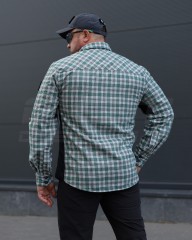 Тактична мілітарі Сорочка FCT Blackbeard літня в клітинку Зелена (7 номер)