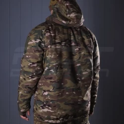 Куртка тактическая зимняя Хантер мультикам зеленый Софтшел