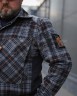 Тактическая милитари Рубашка FCT демисезон утепленная в клетку Серо-оранжевая (2 номер) 40-42/3