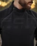 Кофта фліс Анорак лонгслів з блискавками чорна 40-42/3 40-42/3