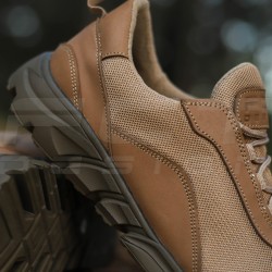 Кроссовки летние Urban N-32 замша койот на сетке
