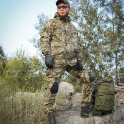 Костюм Горка 5 тактический полудемисезон пиксель ВСУ с налокотниками и наколенниками