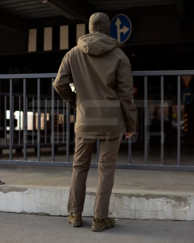 Куртка жіноча тактична зимова Хантер Софтшел фліс хакі 40-42/3 40-42/3