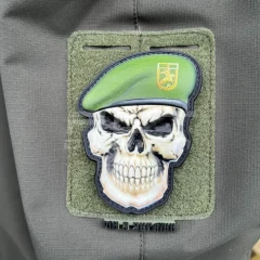Шеврон/патч гумовий ПВХ Череп в береті ДПСУ