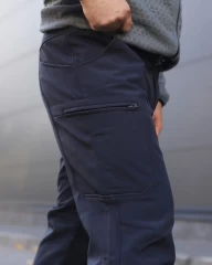 Брюки зимние Хантер Gen 2 Софтшелл темно-синие для ГСЧС