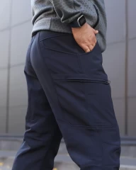Брюки зимние Хантер Gen 2 Софтшелл темно-синие для ГСЧС
