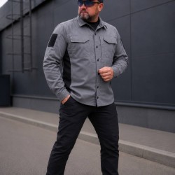 Тактическая милитари Рубашка FCT Blackbeard летняя твил серая