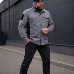 Тактическая милитари Рубашка FCT Blackbeard летняя твил серая