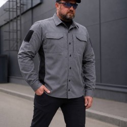 Тактическая милитари Рубашка FCT Blackbeard летняя твил серая