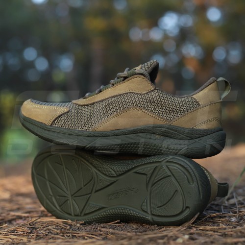 Кросівки літні Urban N-32 замша зелена підошва хакі (розмір 36-39) 36 36