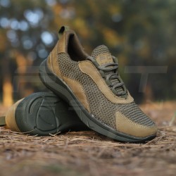 Кроссовки летние Urban N-32 замша хаки, зеленая подошва ТОЛЬКО 36-39р