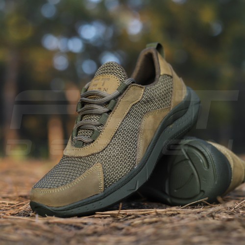 Кросівки літні Urban N-32 замша зелена підошва хакі (розмір 36-39) 36 36