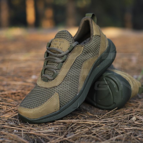 Кросівки літні Urban N-32 замша зелена підошва хакі (розмір 36-39) 36 36