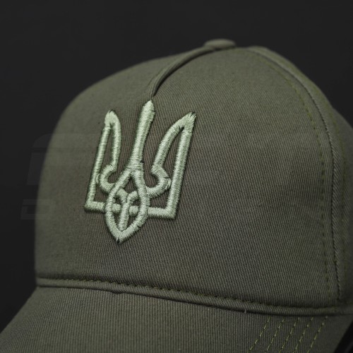 Кепка бейсболка з Тризуб хакі 56 56