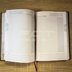 Блокнот-щоденник Судова охорона чорний з нанесенням А5