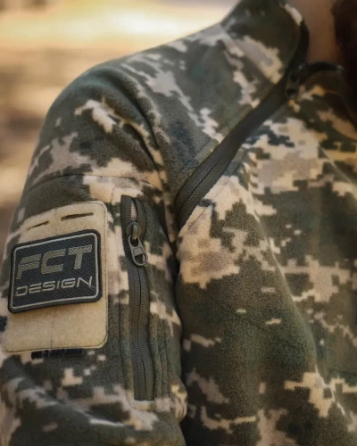 Кофта фліс Анорак лонгслів з блискавками піксель ЗСУ 40-42/3 40-42/3
