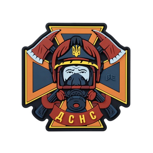 Шеврон/патч резиновый ПВХ "ДСНС" 