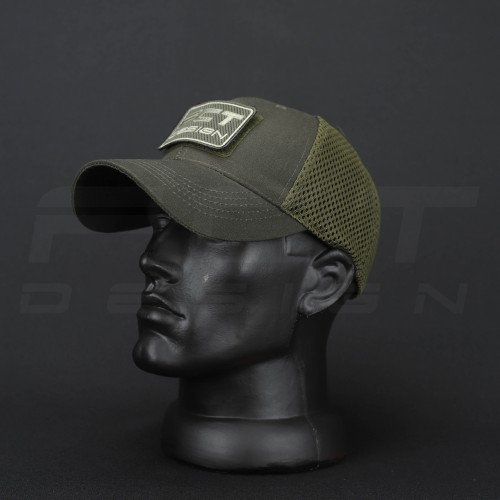 Кепка бейсболка Мілітарі тракер на сітці FCT хакі 56 56