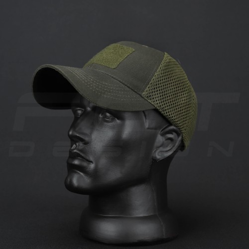 Кепка бейсболка Мілітарі тракер на сітці FCT хакі 56 56