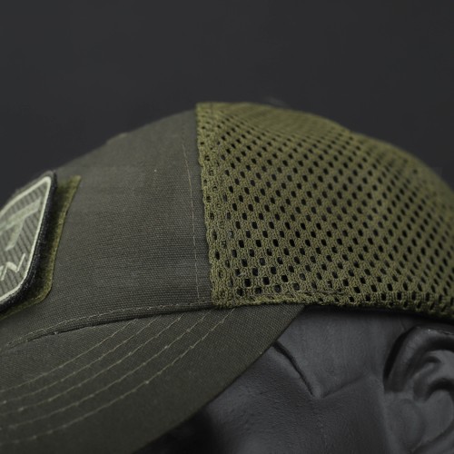 Кепка бейсболка Мілітарі тракер на сітці FCT хакі 56 56