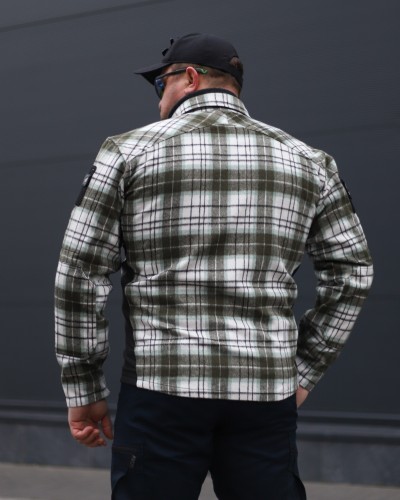 Тактична мілітарі Сорочка FCT утеплена в клітинку чорно-біла (1 номер) 40-42/3 40-42/3