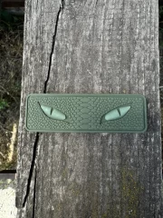 Шеврон/патч гумовий ПВХ Очі кобри хакі