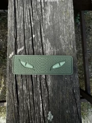 Шеврон/патч гумовий ПВХ Очі кобри хакі