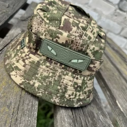 Шеврон/патч резиновый ПВХ Глаза кобры хаки